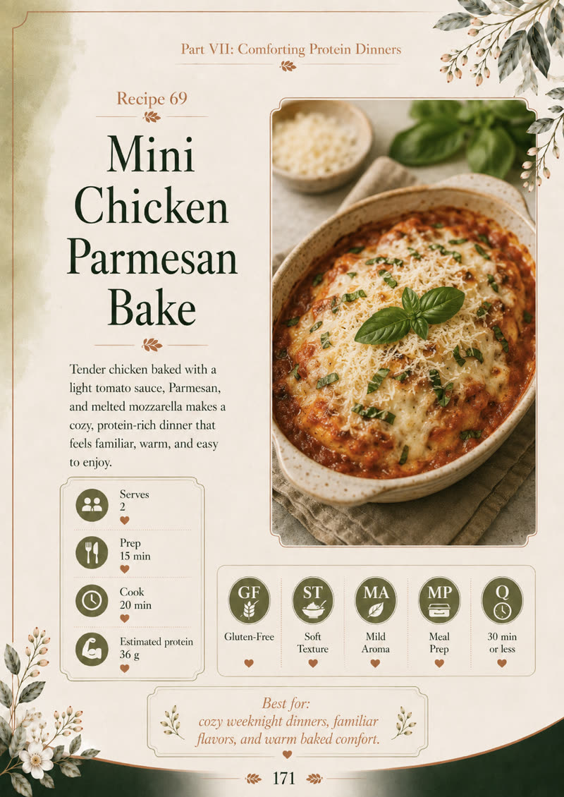 Mini Chicken Parmesan Bake recipe page