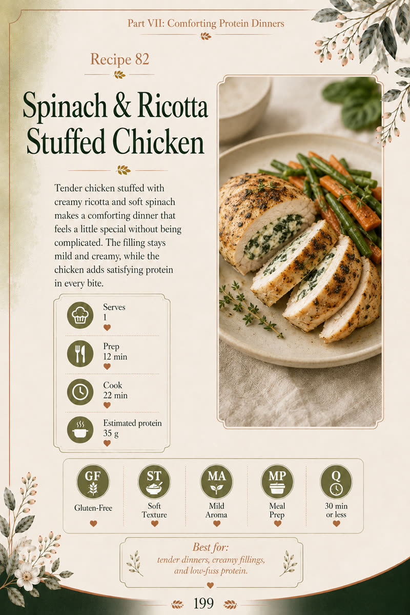 Spinach and Ricotta Stuffed Chicken recipe page