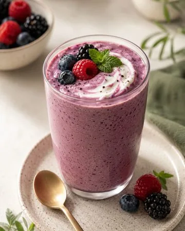 Creamy Berry Protein Smoothie