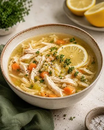 Lemon Chicken Protein Soup