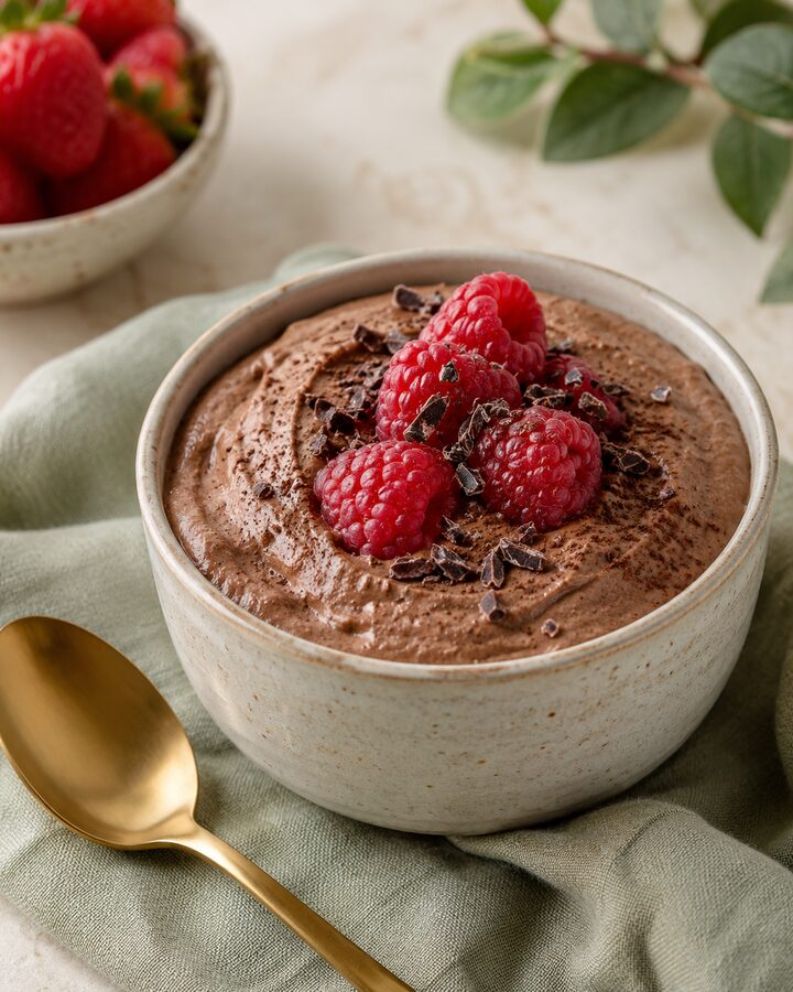 Chocolate Greek yogurt mousse