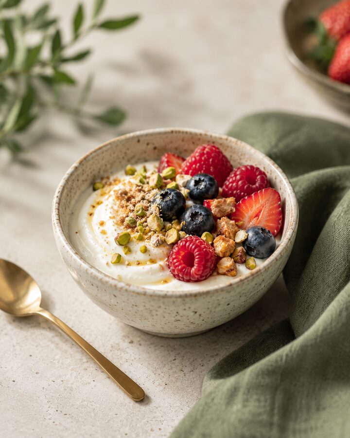 Greek Yogurt Cheesecake Bowl